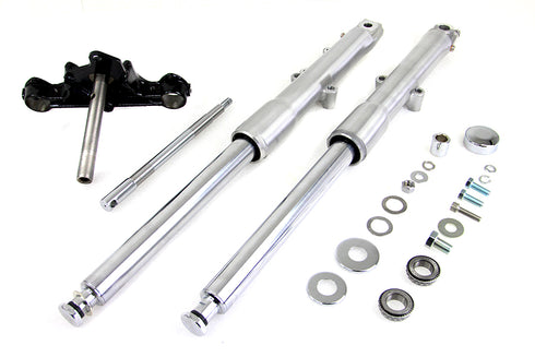 V-Twin 41mm Fork Assembly with Polished Sliders - 24-9951