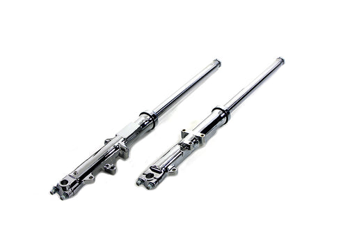 Motorshop 35mm Fork Tube Assembly with Chrome Sliders Dual Disc - 24-9969