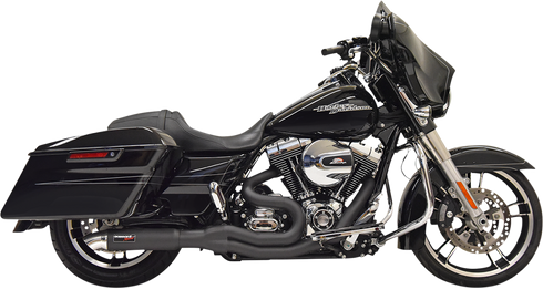 BASSANI XHAUST 2:1 Exhaust - Hotrod - Black 1F67B