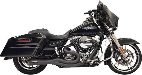 BASSANI XHAUST 2:1 Exhaust - Black 1F61B