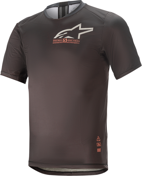 ALPINESTARS Alps 6.0 V2 Short-Sleeve Jersey - Black/Coral - Large 1763921-1793-LG