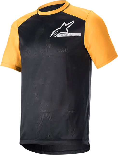 ALPINESTARS Alps 4.0 V2 Short-Sleeve Jersey - Black/Tangerine/White - XL 1765922-1402-XL