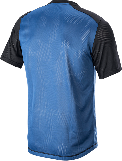 ALPINESTARS Alps 4.0 V2 Short-Sleeve Jersey - Blue/Black/Light Gray - Medium 1765922-7318-MD