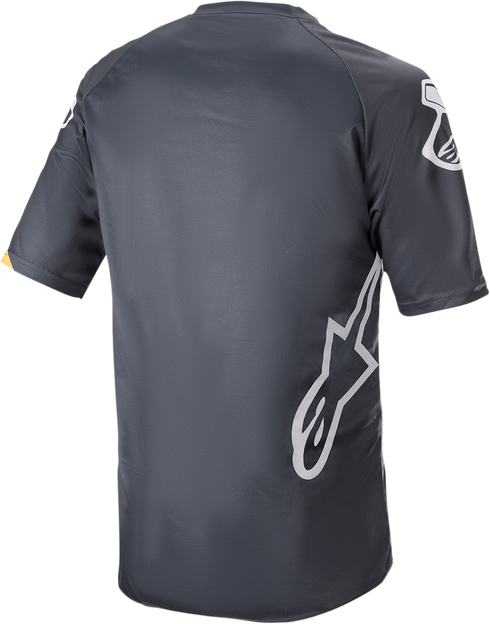 ALPINESTARS Racer V3 Short-Sleeve Jersey - Anthracite/Sulphur Yellow - 2XL 1762922-1619-2X