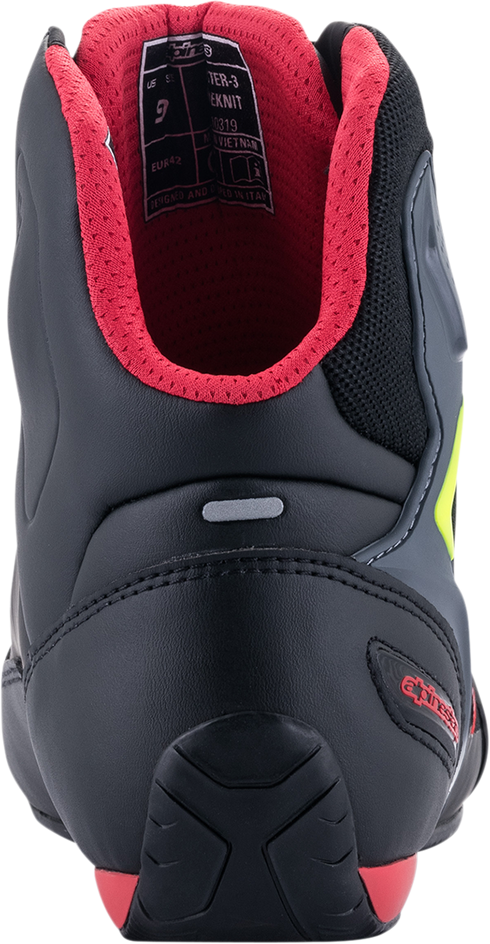 ALPINESTARS Faster-3 Rideknit? Shoes - Black/Red/Yellow - US 11 / EU 44 251031913611