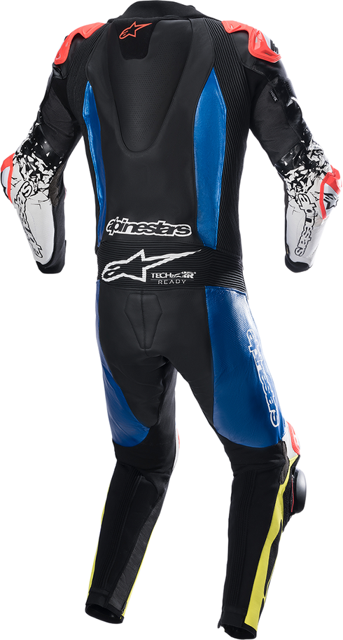 ALPINESTARS GP Tech v4 Leather Suit - Black/Blue/Yellow Fluo - US 42 / EU 52 3156822-1075-52