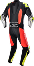 ALPINESTARS GP Tech v4 Leather Suit - Black/Red/Yellow Fluo - US 40 / EU 50 3156822-1355-50
