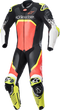 ALPINESTARS GP Tech v4 Leather Suit - Black/Red/Yellow Fluo - US 46 / EU 56 3156822-1355-56