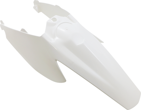 UFO Rear Fender - With Side Panels - '98-'19 OEM White - SX 85 KT03080-047