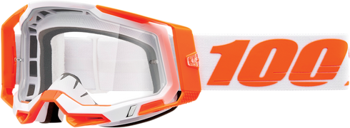 100% Racecraft 2 Goggle - Orange - Clear Lens 50009-00013