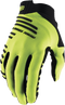 100% R-Core MTB Gloves - Fluorescent Yellow - Large 10027-00012