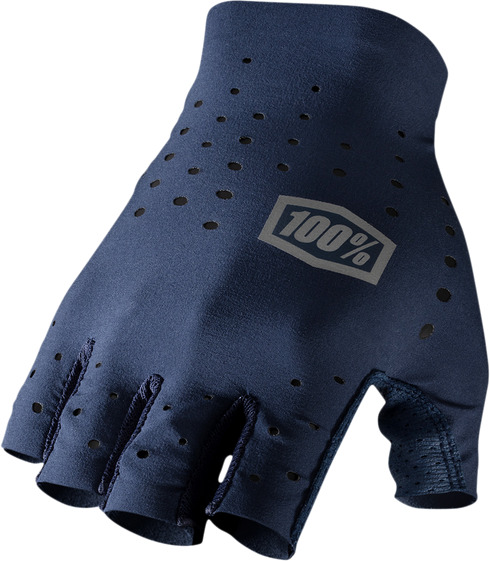 100% Sling Short Finger MTB Gloves - Navy - Large 10021-00012