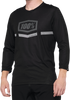 100% Airmatic 3/4 Sleeve Jersey - Black - Large 40018-00002