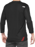 100% Airmatic 3/4 Sleeve Jersey - Black/Red - Medium 40018-00006