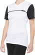 100% Women's Ridecamp Short-Sleeve Jersey - White/Black - Small 40035-00010