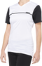 100% Women's Ridecamp Short-Sleeve Jersey - White/Black - Large 40035-00008