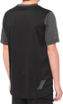 100% Youth Ridecamp Short-Sleeve Jersey - Black/Charcoal - Medium 40031-00001