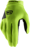 100% Women's Ridecamp Gloves - Fluo Yellow/Black - Medium 10013-00007