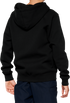 100% Youth Official Zip Hoodie - Black - Large 20033-00002