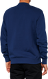 100% Icon Long-Sleeve Fleece Sweatshirt - Navy - 2XL 20026-00019