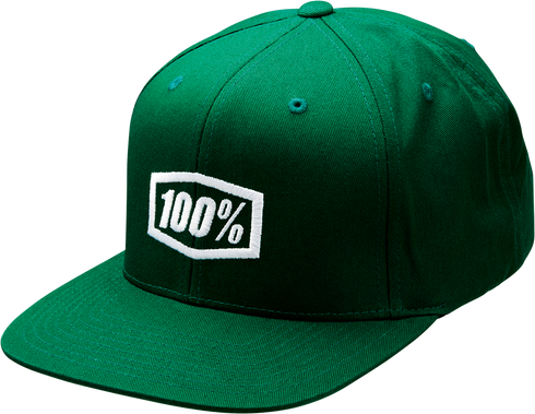 100% Icon Snapback Hat - Forest Green - One Size 20044-00002