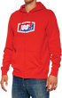 100% Official Fleece Zip-Up Hoodie - Red - Large 20032-00017