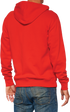100% Official Fleece Zip-Up Hoodie - Red - Large 20032-00017