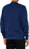 100% Icon Long-Sleeve Fleece Sweatshirt - Navy - Medium 20026-00016