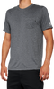100% Mission Athletic T-Shirt - Charcoal - Medium 20014-00011