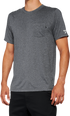 100% Mission Athletic T-Shirt - Charcoal - Small 20014-00010