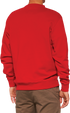 100% Icon Long-Sleeve Fleece Sweatshirt - Red - 2XL 20026-00014