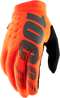 100% Brisker Gloves - Fluo Orange/Black - XL 10003-00013