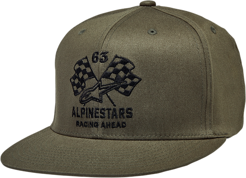 ALPINESTARS ALPINESTARS Double Check Flat Bill Hat - Military/Black - Small/Medium 1212812306910SM - 2501-3856