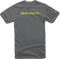 ALPINESTARS ALPINESTARS Linear Wordmark T-Shirt - Charcoal/Fluorescent Yellow - Large 1212-720201852L - 3030-21680