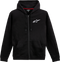 ALPINESTARS ALPINESTARS Ageless Zip Hoodie - Black/White - 2XL 12125360010202X - 3050-6015