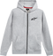 ALPINESTARS ALPINESTARS Ageless Zip Hoodie - Heather Gray/Black - 2XL 12125360011262X - 3050-6020
