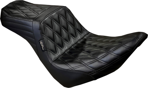 LE PERA Tailwhip Seat - Double Diamond - Black - FXLR/FLSB '18-'23 LYR-580DD