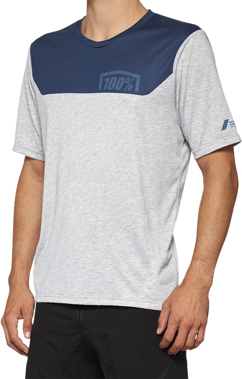 100% Airmatic Short-Sleeve Jersey - Black/Charcoal - Medium 40014-00001