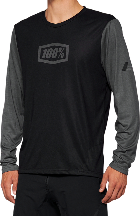 100% Airmatic Long-Sleeve Jersey - Black - Medium 40019-00001