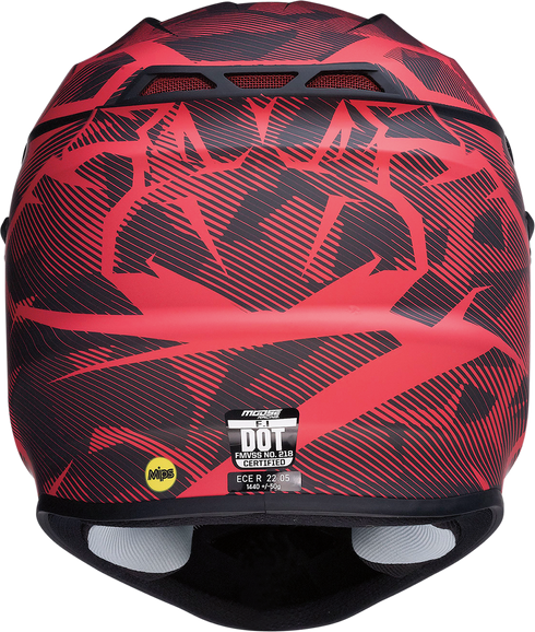 MOOSE OFFROAD F.I. Helmet - Agroid Camo - MIPS® - Red/Black - XL 0110-7763