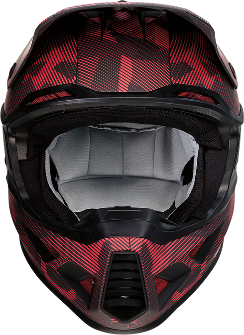 MOOSE OFFROAD F.I. Helmet - Agroid Camo - MIPS® - Red/Black - Large 0110-7762