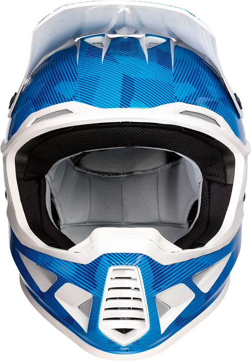 MOOSE OFFROAD F.I. Helmet - Agroid Camo - MIPS® - Blue/White - Large 0110-7769