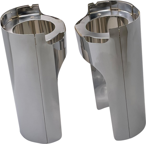 ARLEN NESS Fork Boot Cover - Chrome - Smooth 125-001