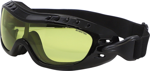 BOBSTER Night Hawk Goggle - Gloss Black - Yellow Lens BHAWK01Y