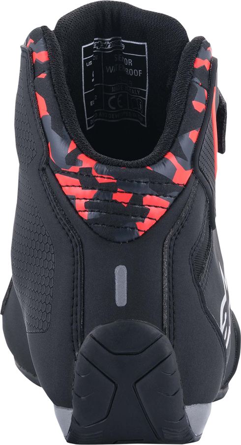 ALPINESTARS Sektor Waterproof Shoes - Black/Gray/Red - US 7 / EU 39 254451911187