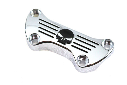 MCM Skull Riser Top Clamp Chrome - 25-0001