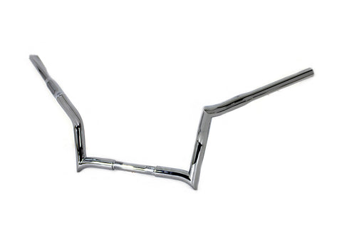MCM 10 inch Z-Bar Handlebar without Indents Chrome - 25-0143