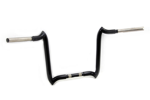 MCM 14 inch Z-Bar Handlebar without Indents Black - 25-0152