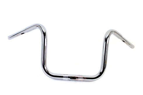 MCM 12 inch Fat Ape Handlebar with Indents Chrome - 25-0187