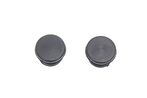 MCM ChiZeled Handlebar Plugs Black Plastic - 25-0204